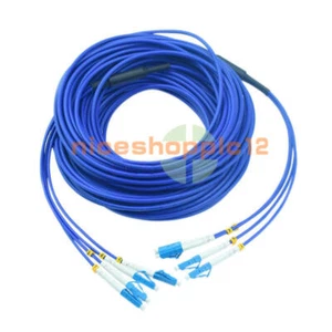 150m LC-LC 4 Litzen Innen Panzer Glasfaserkabel SingleMode 9/125 LWL Patchkabel - Bild 1 von 1