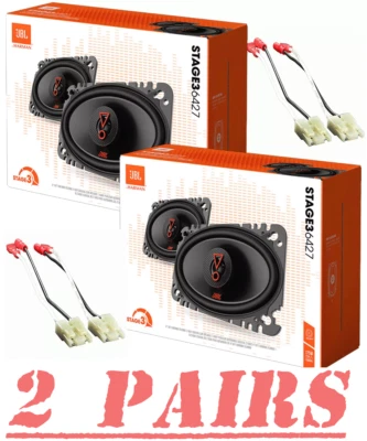 Altavoces y arnés coaxiales bidireccionales JBL Stage3 4"x6" para 1988-1994 GM C/K 1500, 2500 Foto 1 de 3