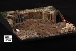 1/72 World War II position For Aircraft/Armored Artillery Trench Platform Model - Picture 1 of 12