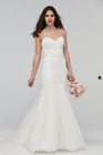 Wtoo 19702 Beaumont Strapless Sweetheart Wedding Dress 12 Ivory Soft Net $1,850