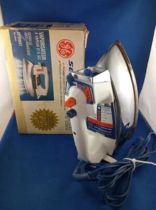 General Electric Vintage Self Cleaning Iron Original Box Preowned Works F210WHT - Picture 1 of 12