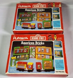Ladrillos Americanos Playskool 849 Plaza Sésamo De Colección 100 Piezas Completas - Imagen 1 de 16