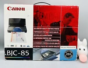 Canon Color Bubble Ink Jet Portable Compact Printer BJC-85 Bundle 10 Cartridges