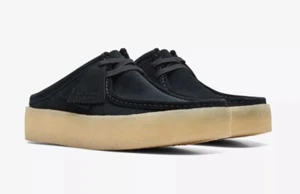 New Clarks Originals Women's Wallabee Cup Lo Suede Shoes Black 68643 Variety Sz - Picture 1 of 6