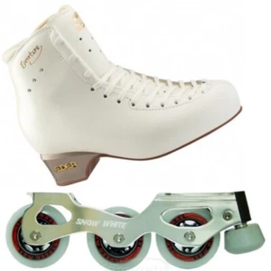 Edea Overture White + Snow White + Speed Max Wheels. InLine Figure Skates - Picture 1 of 2