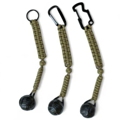 Monkey Fist Keychain, Hand Made In USA, #550 Paracord, FREE Shipping - Image 1 of 2