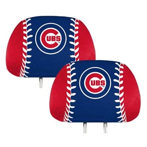 Fanmats MLB Chicago Cubs New 2-Piece Printed Headrest Covers - Picture 1 of 1