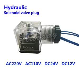 Solenoid Coil Valve Plug Coil with Lamp Plug Electromagnet Led Indicator - Picture 1 of 4