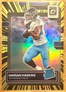 2022 Donruss Optic - Hassan Haskins - Rated Rookie - Electricity Prizm /65 β‘οΈπ - Picture 1 of 2