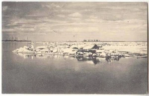 RUSSIA HIGH WATER FLOOD & ICE DRIFT on VOLGA RIVER NEAR NIZHNY-NOVGOROD 1916 - Picture 1 of 2