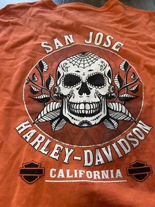 2020 Harley-Davidson Dio De Los muertos Mens XL Long Sleeve T-Shirt San Jose CA - Picture 1 of 9