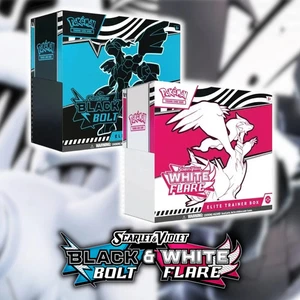 Pokemon TCG Black Bolt & White Flare Elite Trainer Box ETB Bundle Set ✅ IN HAND✅ - Picture 1 of 3