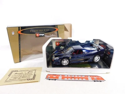 Bburago 1:18 97487 Ferrari F50 HT Braccio & Götz Blue Le Mans Mint Box #DT740-3 - Image 1 of 4