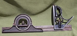 VINTAGE WESTERN SPECIAL 12" SLIDE COMBINATION MACHINIST SQUARE W/ BUBBLE LEVEL - Picture 1 of 7