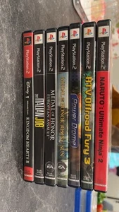 Ps2 Game Bundle 7 Games, Medal Of Honor, Kingdom Hearts, Power Drome, Etc - Picture 1 of 3