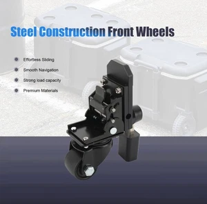 Steel Construction Front Wheels Pack out Wheels for Packout Rolling Tool Box - Picture 1 of 15