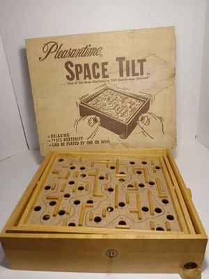 Vintage Space Tilt Classic Labyrinth Maze Game Original U.S.A Made 1950 - Image 1 of 4
