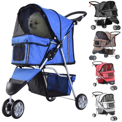 PawHut Hundewagen Hundebuggy klappbar für Hunde & Katzen bis 10 kg - Bild 1 von 4