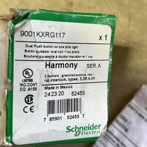 Square D 9001 KXRG117 Dual Push Button w/ Pilot Light 110-120V 50 - 60Hz - Picture 1 of 4