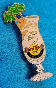 KUWAIT GRAND OPENING DESERT OASIS SAND DUNES HURRICANE GLASS Hard Rock Cafe PIN - Picture 1 of 1