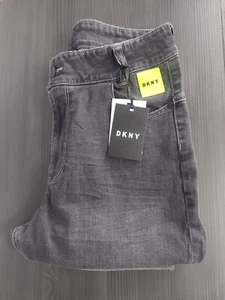 DKNY Don't Know Don't Care Denim Grey Black Jeans 16M- W30 / L33 BNWT - Picture 1 of 10