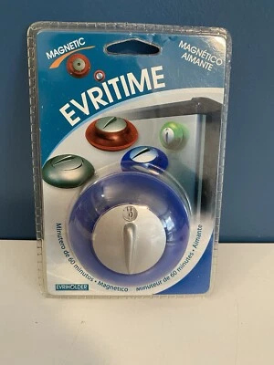 EVRITIME 60 Minute Timer Magnetic Twist and Turn Blue New & Sealed - Image 1 of 4