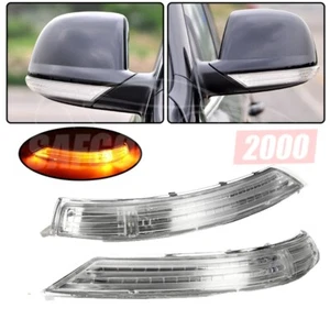 Pair Amber Rear View Mirror Turn Signal Light Set For VW Touareg 2007 2008-2011 - Picture 1 of 11