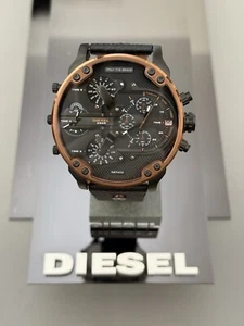 Diesel DZ7400 Mr Daddy 2.0 Black, Copper and Leather Chrono Mens Wrist Watch - Picture 1 of 5