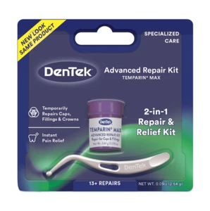 Kit de reparación dental avanzado DenTek Temparin Max, 13+ reparaciones - Imagen 1 de 11