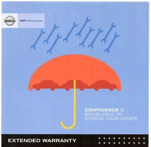 Nissan Extended Warranty 2011 UK Market Foldout Sales Brochure - Picture 1 of 2