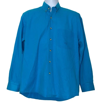 Rods Shirt Mens Size Medium Long Sleeve Button Down Denim Western - Image 1 of 4