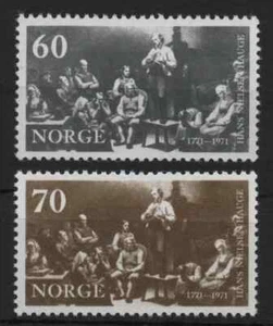Norway 1971 Birth Centenary of Hans Nielson Hauge set SG 667-668 MNH mint - Picture 1 of 1