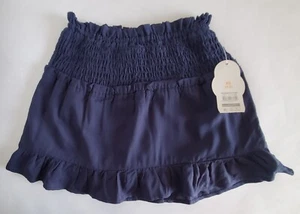 Girls Wonder Nation Smocked Waist Woven Skirt With Built in Shorts Blue - Picture 1 of 24