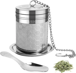 Infusor de té grande de acero inoxidable para infusor de té suelto y especias para cocinar - Imagen 1 de 4