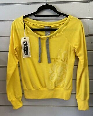 *SALE* Freddy Designer Sweatshirt Jumper ~ Yellow ~ Size XS S M & L~ RRP £37.00 • 22.95€