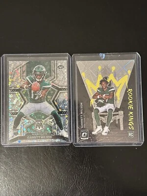 Garrett Wilson Rookie SSP Lot-Optic Rookie Kings & Mosaic Variation Disco Prizm - Image 1 of 4