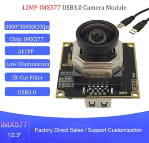 4K 12MP IMX577 cmos USB 3.0 Camera Module 100° AF 4000x3000 IR-CUT UVC Webcam - Afbeelding 1 van 14