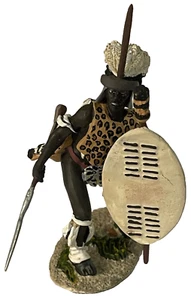 Britains Zulu War 20019 Zulu uThulwana Regiment Attacking with Assegai #1 - Picture 1 of 6
