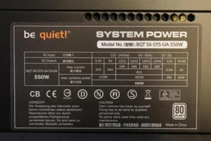 Be Quiet System Power S6 80Plus 550W (BN091) ATX Netzteil 550 Watt 80+   #27748 - Afbeelding 1 van 1