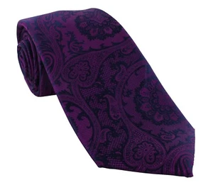 Michelsons of London Opulent Paisley Silk Tie - Picture 1 of 18
