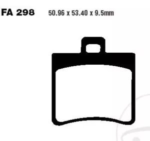 EBC Pastillas Freno SFA298HH para Benelli Velvet 125 150 250 400LC AC - Imagen 1 de 1