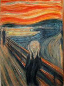 Oil Painting repro on Canvas Edvard Munch The Scream 36''X48''
