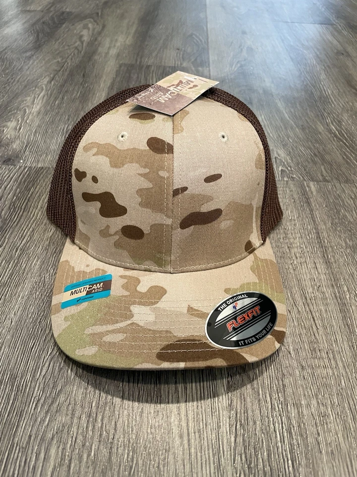 Flexfit by Yupoong Multicam Trucker Mesh Cap 6511MC - Arid Camo Brown Hat