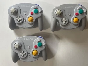 3 Nintendo GameCube Wireless WaveBird Controllers Only No Receiver - Picture 1 of 12
