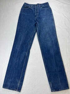 VTG 80s Calvin Klein Womens 28x32 High Rise Straight Leg Blue Mom Jeans USA Made - Picture 1 of 13