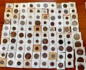 100+ coins in flips  mostly 1930s and beyond. - Picture 1 of 1