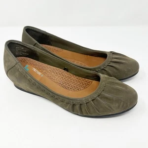 Zapatos sin cordones BareTraps Norma Posture + cuña verde punta redonda 8,5 - Imagen 1 de 10