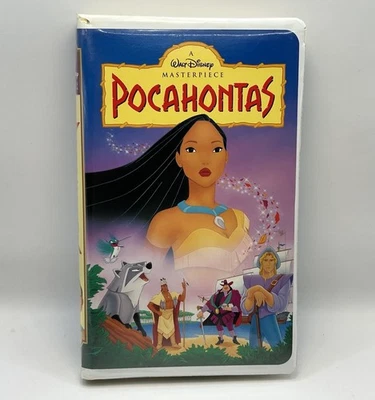 Pocahontas VHS Disney Video Tape Masterpiece Animation Classic Vintage Clamshell - Imagem 1 de 4