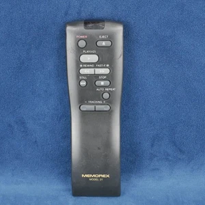 Memorex Model 21 Original OEM VCR Remote Control For Model 21 Tested - Picture 1 of 16