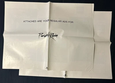PURPLE RAIN Original 1984 UNCUT Ad Slicks (11 PAGES) FULL CAMPAIGN - VERY RARE! - Image 1 of 4